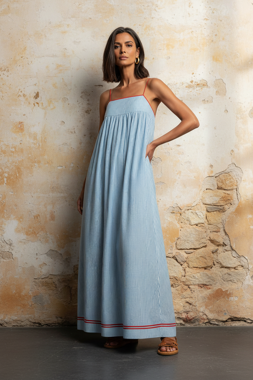 Seasonal Fashion Casual Strapless Sleeveless Long Dress
